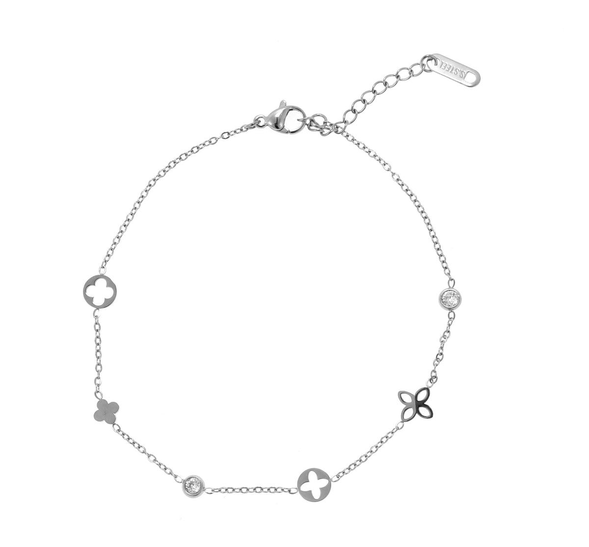 خلخال بسلسلة مزينة Station Charm Chain Anklet