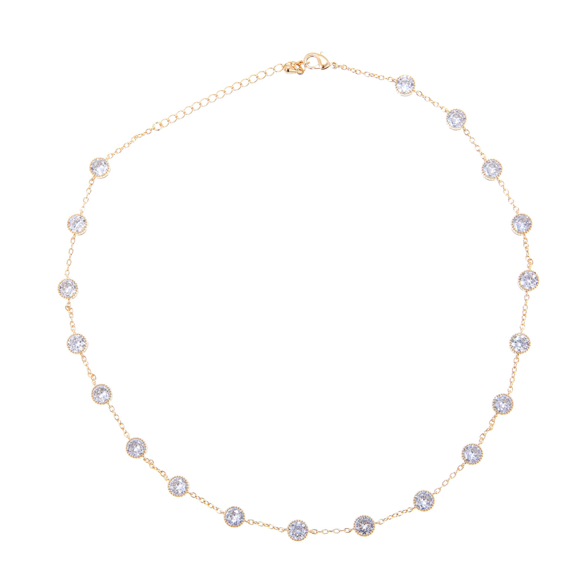قلادة مرصعة بالزركون Zircon-studded necklace