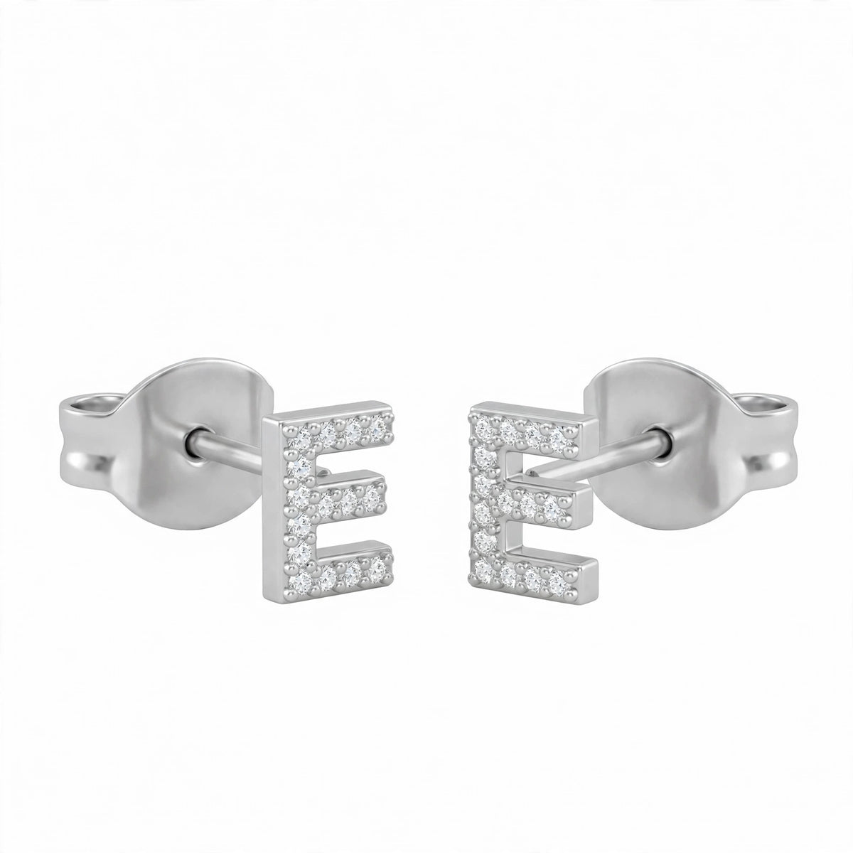 أقراط صغيرة على شكل حروف, مقاس 3 مم Petite stud earrings shaped letters size 3mm