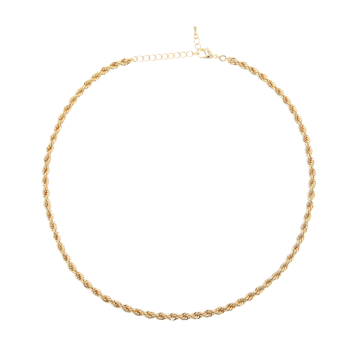 قلادة تشوكر كلاسيكية بسلسلة سميكة Classic thick-chain choker necklace