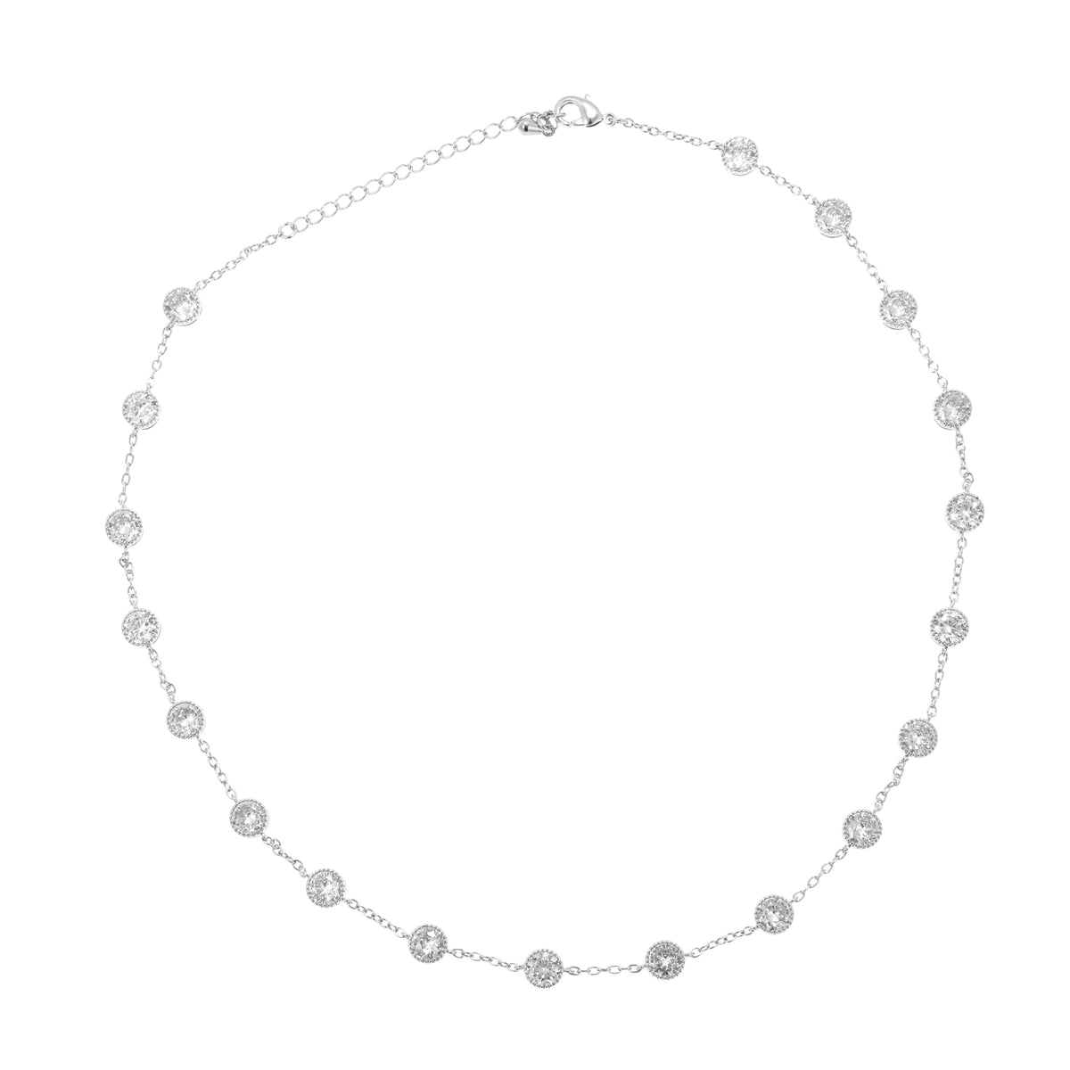 قلادة مرصعة بالزركون Zircon-studded necklace